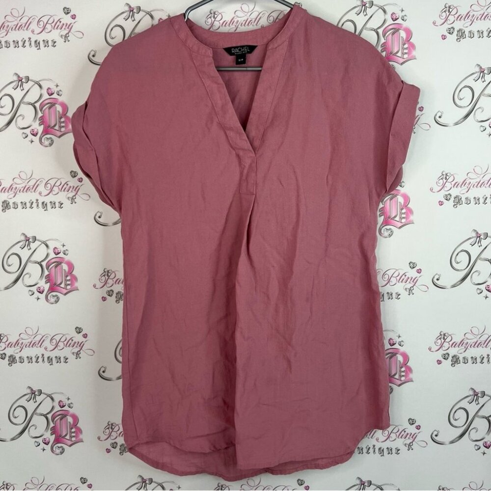 Rachel Roy blouse top tshirt tee lightweight purple pink Mauve Blouse
